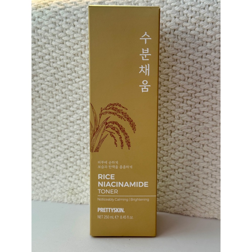 PRETTYSKIN Rice Niacinamide Toner 250ml Brightening Calming Korean Skincare